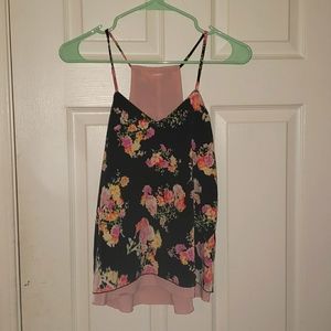 Floral Thin Strap Blouse